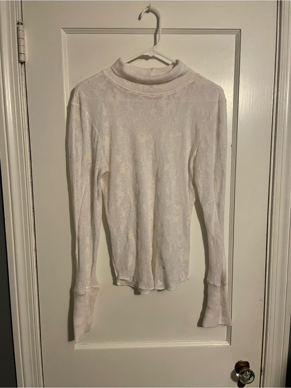 Free People Intimately “You and I” cream/off white women’s turtleneck Size L